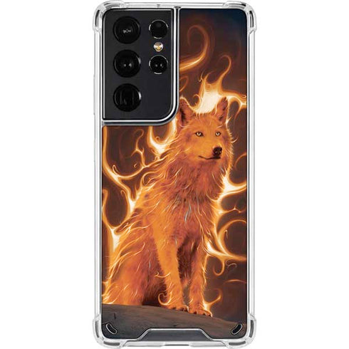 Vincent Hie Phoenix Wolf Galaxy S21 Ultra 5G Clear Case